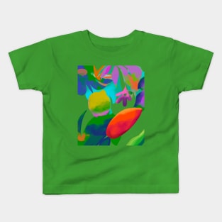 Abstract exotic multicolour print Kids T-Shirt